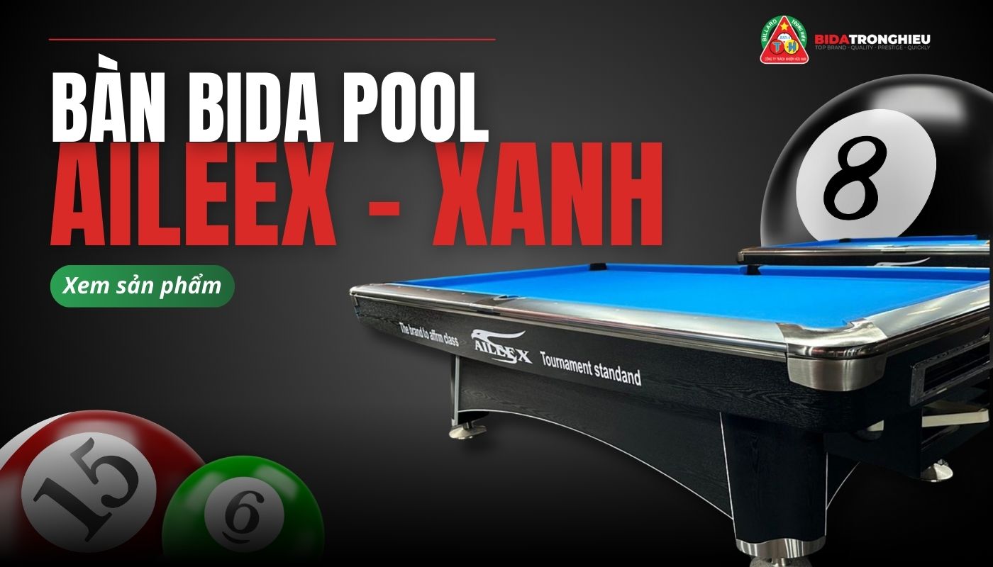 Bàn Bida Pool Aileex – Xanh